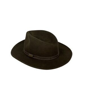 Pendleton Wool Fedora Hat Dark Brown Classic Style Mens Outdoor